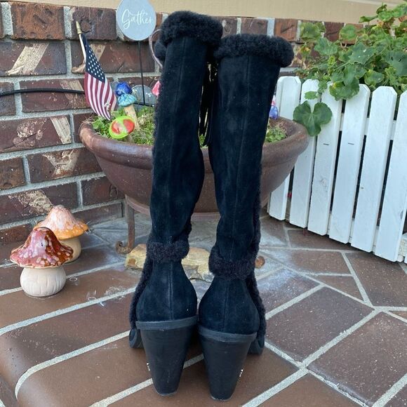 Sam Edelman Ilsa Faux Fur Trim Block Heel Boot Sz 9.5 NWOT - Picture 6 of 14